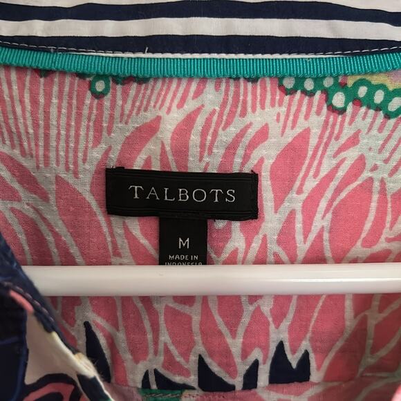 Talbots women’s size Medium long sleeve blouse. 36” chest, 40” hip, - Picture 3 of 8